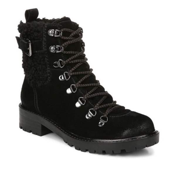 SAM EDELMAN TENLEE Suede Boot in Black - Picture 1 of 11